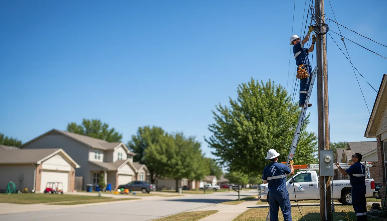 Residential electrician providing installation services in Glencoe, CA